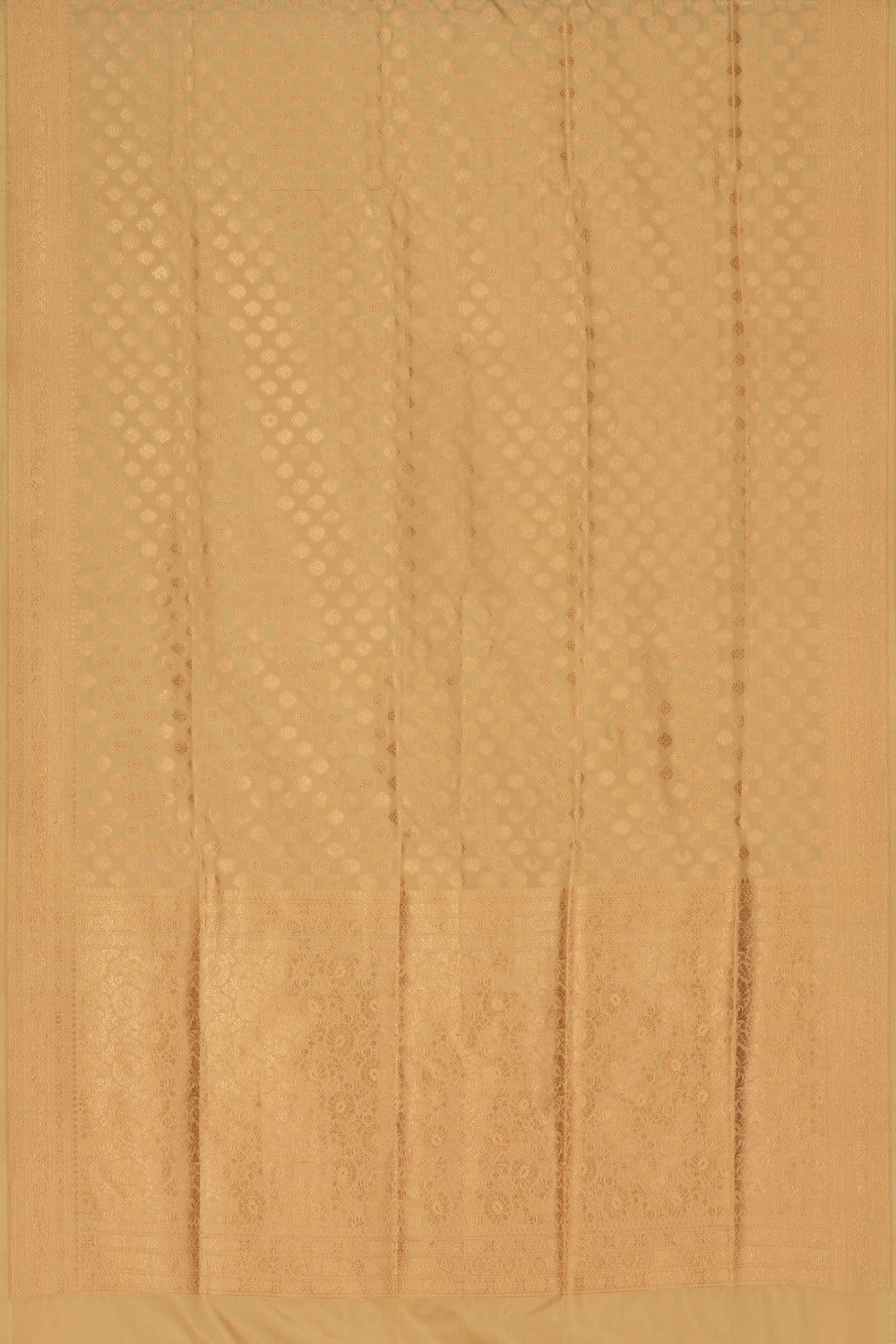 Image of Banarasi Silk Ivory Off-White Saree